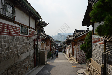 朝鲜老城历史性建筑游客文化房子旅行古董地标旅游街道图片