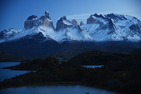 智利的日出公园旅行蓝色冰川山脉高地国家天空旅游荒野图片