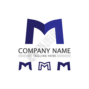 M 字母徽标模板字体营销商业创造力品牌标识网络身份公司推广图片