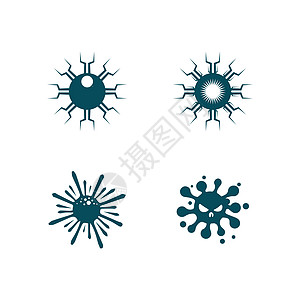 病毒电晕病毒载体和掩码设计标志病毒流感科学发烧症状面具生物学健康微生物疾病感染图片