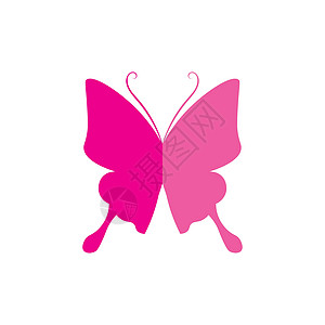 矢量蝴蝶概念简单彩色图标标志矢量动物昆虫网络互联网卫生工作室女性身体皮肤头发女士保健图片