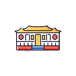 龙山寺RGB颜色图标图片