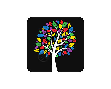 h&m一棵程式化树的树概念与 lette插图艺术字母花园储蓄教育知识树干农业季节插画