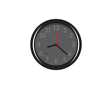 时钟图标矢量模板插图速度身份圆圈白色手表技术警报小时跑表图片