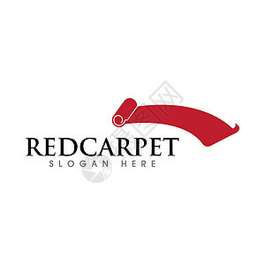 简单的红地毯矢量设计图案荣耀节日插图庆典绳索楼梯星星奢华地毯电影图片