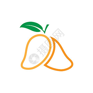 芒果图标矢量图解设计日志食物果汁标识标签情调插图蔬菜水果异国维生素图片