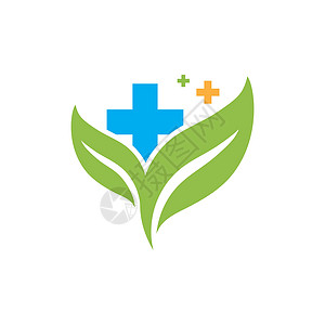 健康医疗标志模板 vecto生活叶子徽章医院卫生心电图身份服务救援情况图片