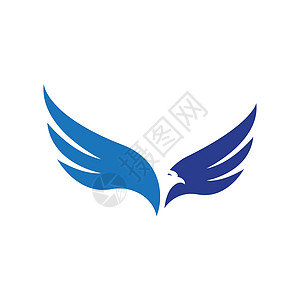 猎鹰翼图标模板 vecto创造力公司身份标签标识团队航班金子商业金融图片