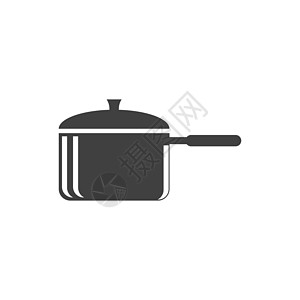 烹饪图标模板 vecto炊具食物咖啡店工具厨师帽子平底锅混合器插图标识图片