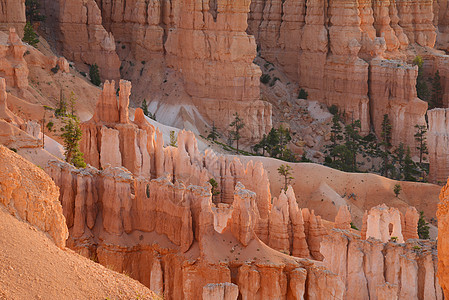 Bryce 峡谷侵蚀旅行砂岩巅峰地质学高原红色风景公园石头图片