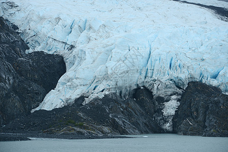 远冰冰川蓝色风景旅行旅游白色公园冰山荒野环境锚地图片