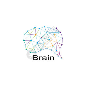 大脑标志模板 vecto身份技术风暴科学白色标识头脑插图创造力知识分子图片