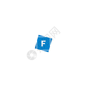 蓝色设计概念中的字母 F 标识插图营销黑色艺术标题字体网络品牌衬线体公司图片