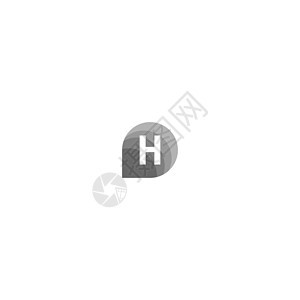 字母 H 标志图标平面设计概念服务网络公司金融互联网艺术商业营销标识字体图片