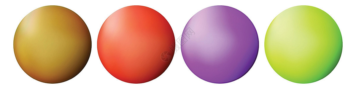 镶有玻璃彩球 在白色背景上突出显示的光滑逼真的 ball3D 抽象矢量插图 带阴影的大金属泡泡圆圈镜子按钮气泡彩虹反思眼镜水晶地图片