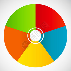 带有箭头的彩色圆形横幅的概念 适用于不同的业务设计 它制作图案矢量团体商业网站解决方案公司战略插图演讲红色图表图片