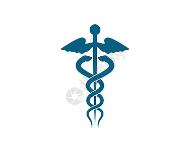 医疗蛇矢量图保险蓝色处方标识手术外科职员制药科学商业插画