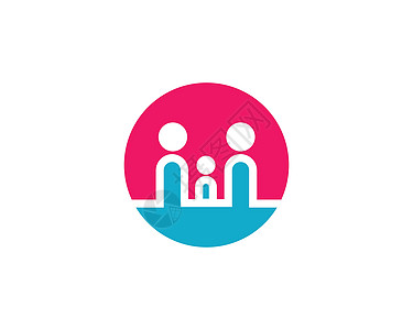 社区社区护理Logo模板男人家庭身份标识团结公司团体网络星星生活图片