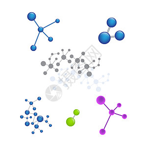 分子矢量图解设计技术科学胶原遗传学实验室氨基微生物学化学品细胞原子图片