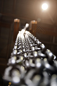 锁链吊索 电链吊钩吊起来了工程艺术起重机重量建造工具技术力量白色工业图片