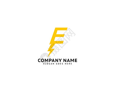 字母 E 螺栓标志符号图标矢量设计它制作图案字体技术危险电气商业身份品牌标识活力速度图片