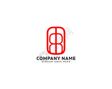 初始字母 8 或数字八徽标模板设计标识网络营销黑色创造力推广技术互联网品牌插图图片