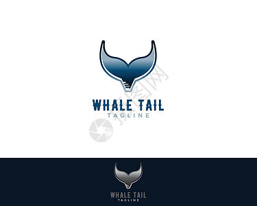 鲸鱼尾巴标志模板设计插图卡通片游泳荒野海洋生活食物野生动物海鲜哺乳动物图片