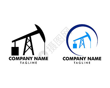 石油和天然气工业的抽油杆泵图标标志集图片