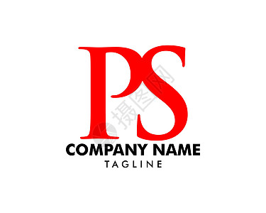 初始字母 PS 徽标模板设计互联网字体咨询插图首都商业艺术奢华品牌身份图片