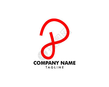 初始字母 P 徽标模板设计公司标签插图技术身份互联网咨询财产艺术字体图片