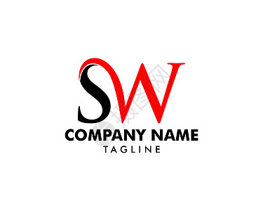初始字母 SW 徽标模板设计开关艺术字体互联网网络营销插图sw创造力技术图片