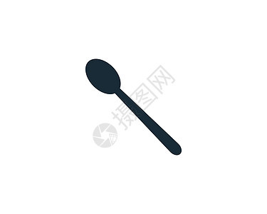 勺子图标设计模板元素背景图片