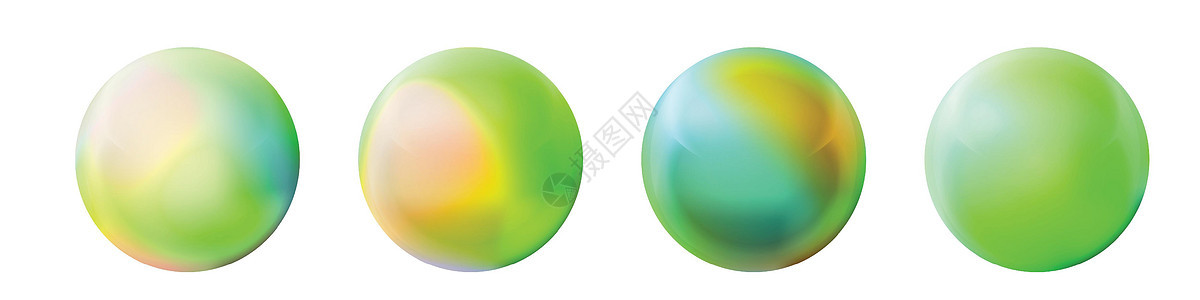 镶有玻璃彩球 在白色背景上突出显示的光滑逼真的 ball3D 抽象矢量插图 带阴影的大金属泡泡珍珠反射地球气泡艺术圆圈魔法球体眼图片