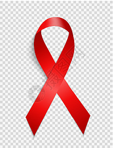 12 月 1 日世界艾滋病日背景 在透明背景上隔离的红丝带标志 它制作图案矢量生活插图帮助活动斗争疾病治愈安全健康幸存者图片
