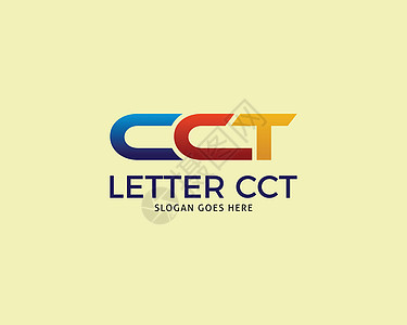 首字母 CCT 徽标模板设计图片