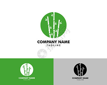 竹 Logo 模板矢量图标插图设计标识木头按摩热带竹子植物艺术标签温泉商业图片