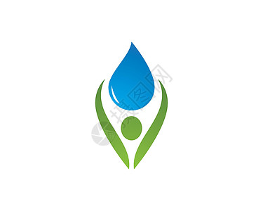 水滴标志模板载体技术设计师开发商液体叶子社区生态营销标识图片