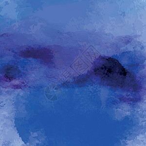 真实的深蓝色漆水彩色抽象背景矢量绘画刷子中风框架墨水飞溅横幅墙纸白色插图图片