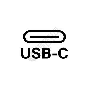 USB C 型或 USB 4 连接器电缆图标矢量图片