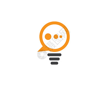 灯泡标志 vecto灯光商业标识解决方案想像力创新创造力思考网络说话图片