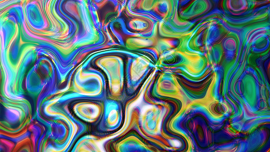 抽象光亮多彩色液体背景Name艺术气泡彩虹背景图片
