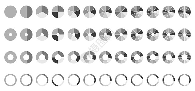 圆形饼图 圆形图  2 3 4 5 6 7 8 9 10 11 12 节或步骤图片