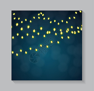 抽象美发光的光背景 它制作图案矢量闪光网络花环卡片插图黄色横幅风格生日派对图片