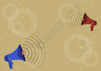 一对扩音器绘图产生声波制作新公告 扩音器绘图制作频率调制促进后期广告计算机演讲扬声器广播教育技术警觉电脑海报图形图片