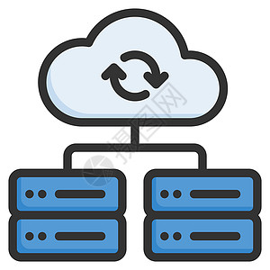服务器图标设计轮廓颜色样式图片