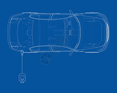 电动汽车充电站 电动汽车生态充电器收费车站车辆插图力量电缆蓝图充值图片