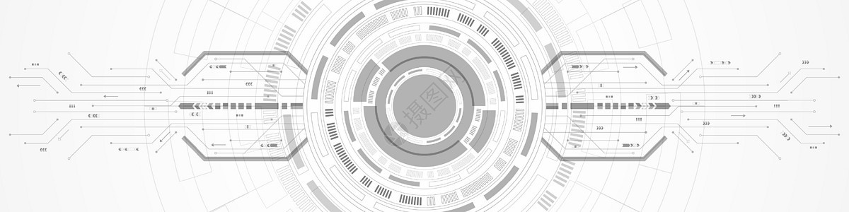 抽象重叠圆数字背景智能镜头技术电路板箭头速度 u力量工程活力雷达电路网络科学数据安全中心图片