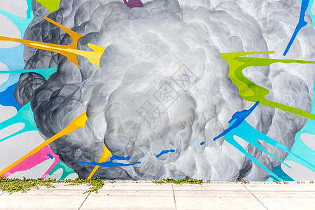 街头艺术涂鸦胡同艺术品建筑学城市街道民众困惑破坏者侵蚀墙纸背景图片