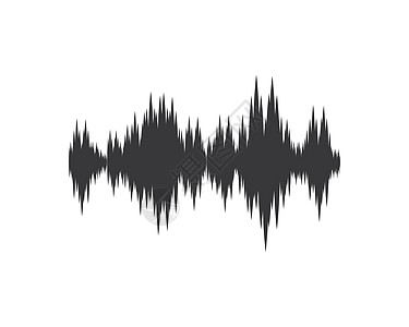 声波插画插图收音机波浪电子海浪体积波形录音机振动信号图片