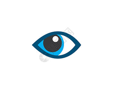 眼睛护理矢量标志设计创造力光学公司标识商业健康手表技术镜片眼科背景图片